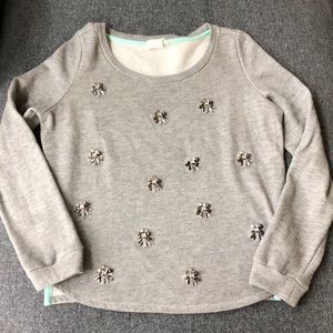 Anthropologie embellished sweatshirt, size small